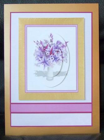 Lilac Lilies Pyramid Design Sheet by GWYNETH GEORGE