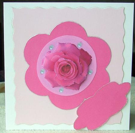 Pearl Wedding Anniversary Step by Step Flower Decoupage Project Sheet by GWYNETH GEORGE