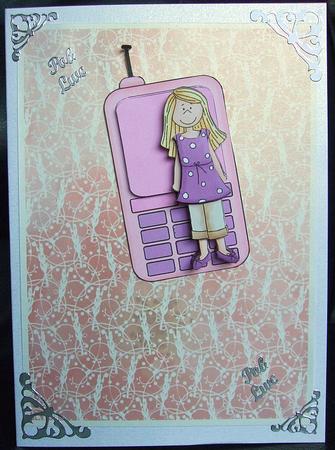 Girls and Phones Sheet by GWYNETH GEORGE