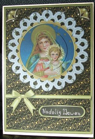 Mary and Baby Jesus Pyramid by GWYNETH GEORGE