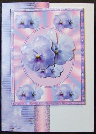 Mauve Pansy Topper by GWYNETH GEORGE