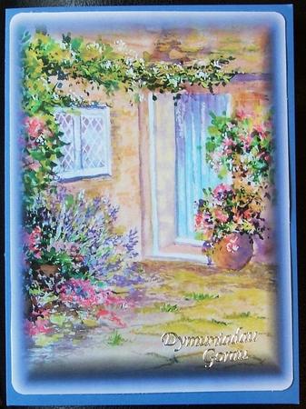 Cottage Door 1 - Original Watercolour Painting by GWYNETH GEORGE