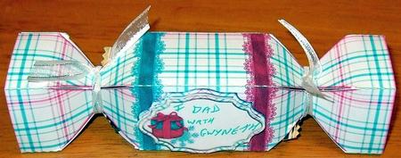 175 Christmas Cracker Box  HAND and MACHINE Formats by GWYNETH GEORGE