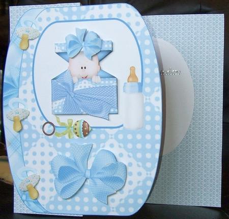 Lots of Lace A4 Backing Paper in Blue by GWYNETH GEORGE