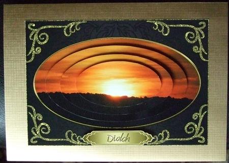 Amazing Sunset Various Occasions Pyramid Topper by GWYNETH GEORGE