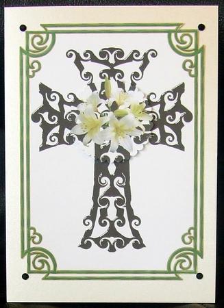 Flower Crosses & Dove Cu4cu Set 2 by GWYNETH GEORGE