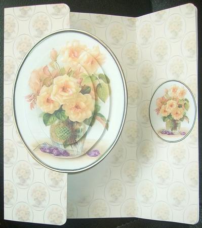 Morning Rose Gatefold Insert by GWYNETH GEORGE
