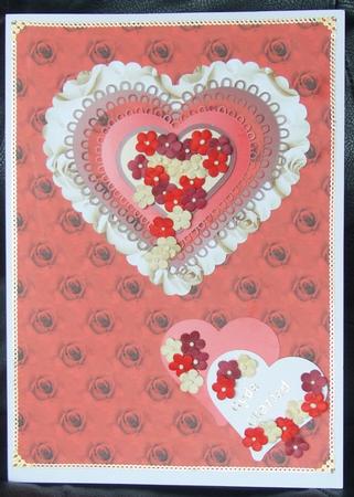Red Roses Backing Paper by GWYNETH GEORGE