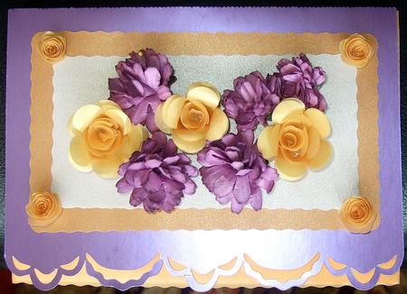 Fancy Spiral Flowers by GWYNETH GEORGE