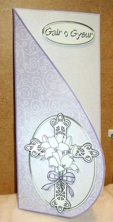 When Words Fail Teardrop Card by GWYNETH GEORGE