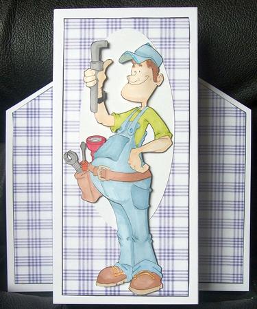 Plumber Dude Digi Stamp by GWYNETH GEORGE