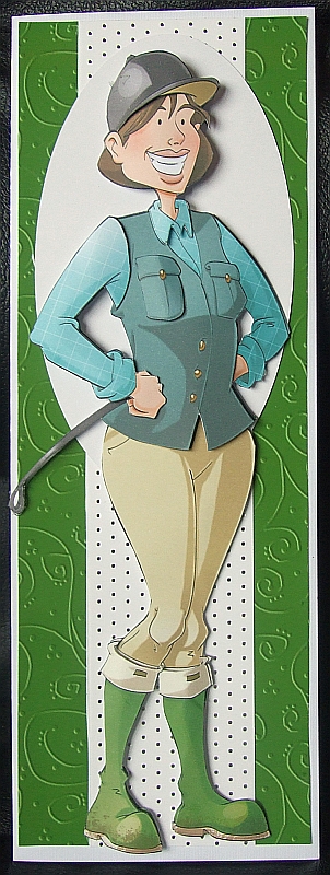 Horse Rider Lady Decoupage Sheet by GWYNETH GEORGE