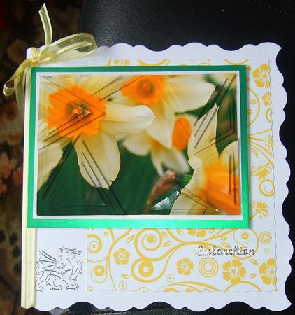 Floral Swirls A4 Backing Paper by GWYNETH GEORGE