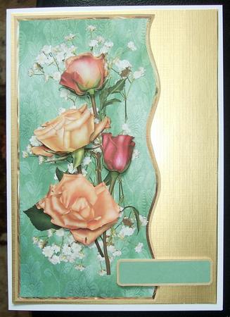 Roses and Babies Breath by GWYNETH GEORGE