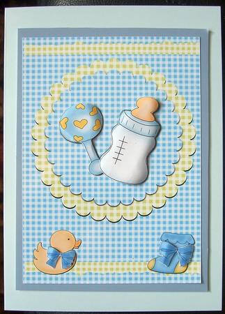 Baby Boom Blue by GWYNETH GEORGE