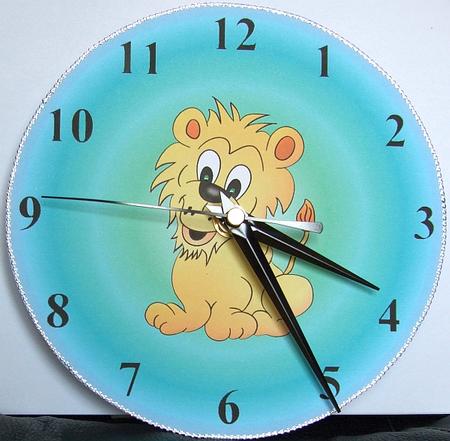 Lion Clock Face by GWYNETH GEORGE