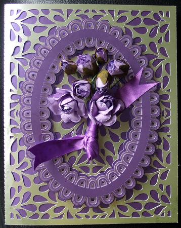 Scalloped Layered Cards 27 & 28 by GWYNETH GEORGE