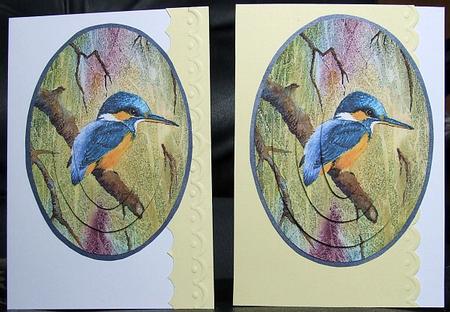 Kingfisher in the Woods by GWYNETH GEORGE