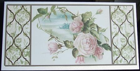 Shabby Chic Scenic Roses by GWYNETH GEORGE