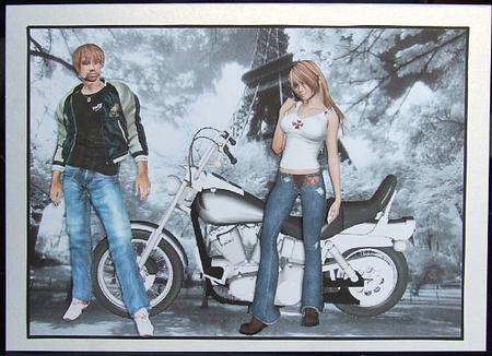 Boy Biker Meets Biker Chick by GWYNETH GEORGE
