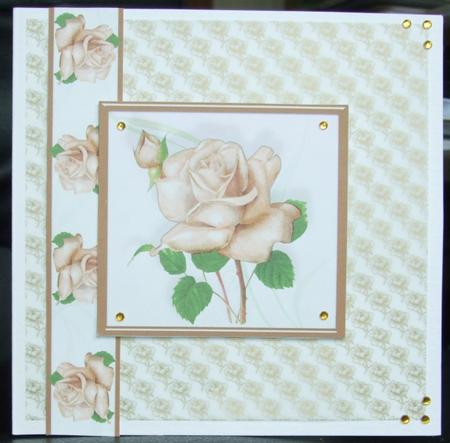 Birthday Rose Toppers and Ribbons by GWYNETH GEORGE