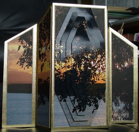Theatre Fold Card - Sunset 1 by GWYNETH GEORGE