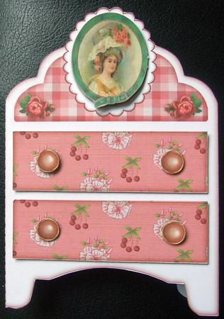 268 Bright Color Dresser Card  by GWYNETH GEORGE