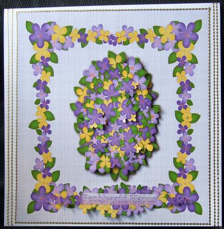 Floral Frames and Ornaments Lilacs by GWYNETH GEORGE