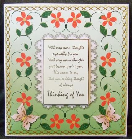 Large Floral Blank Topper 5 by GWYNETH GEORGE