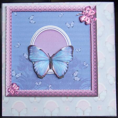Blue Butterfly Step by Step Topper by GWYNETH GEORGE