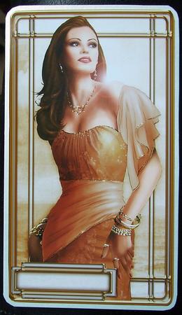 Art Deco Lady Pearl (gold) Topper Sheet by GWYNETH GEORGE