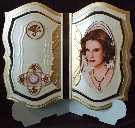 Art Deco Lady Elise Cream Topper by GWYNETH GEORGE