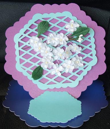 371 Lattice Scalloped Easel  by GWYNETH GEORGE