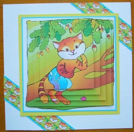 Cat in an Oak Tree by GWYNETH GEORGE