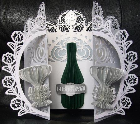 Celebration Door Card & Box by GWYNETH GEORGE