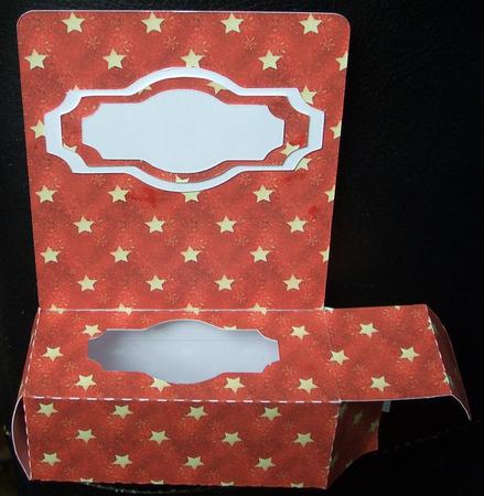 Christmas Stars on Red by GWYNETH GEORGE