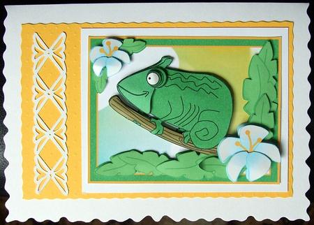 Chameleon Decoupage by GWYNETH GEORGE