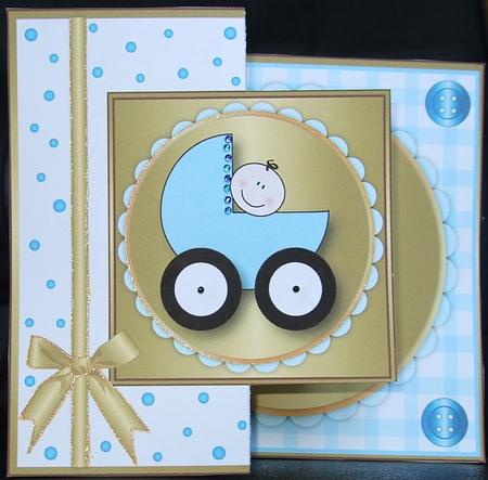 New Baby Boy Fold Back by GWYNETH GEORGE