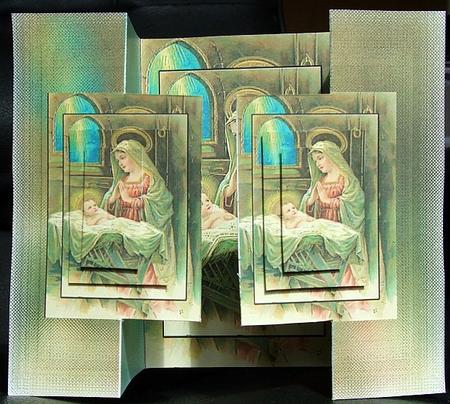 God Bless You at Christmas Merry Christmas Mary in the Mange by GWYNETH GEORGE