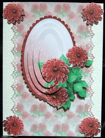 Red Begonia Pyramid by GWYNETH GEORGE