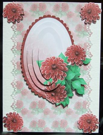 Red Begonia Backing Sheet 2 by GWYNETH GEORGE