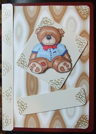 Coffee Diamond Retro Backing Sheet by GWYNETH GEORGE