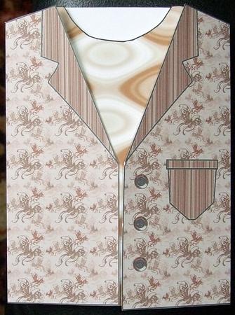 Chocolate Box Jacket Card Blank 2 by GWYNETH GEORGE
