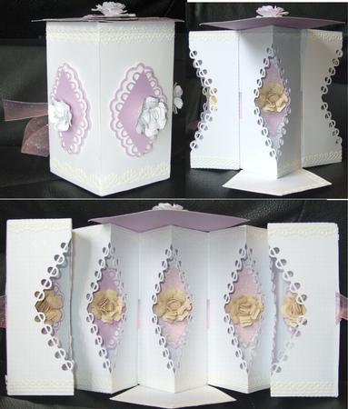 3D Pentagon Box Card by GWYNETH GEORGE