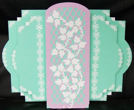 450 Fancy Side Wing Pop-out Card by GWYNETH GEORGE