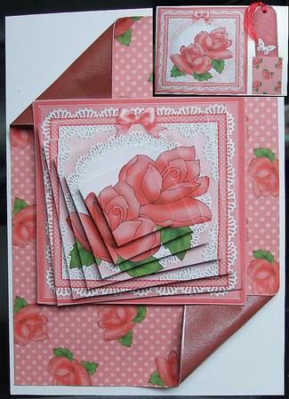 Just Roses Matching Backing Paper by GWYNETH GEORGE