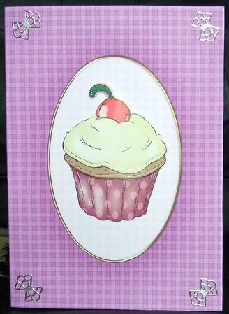 Luscious Berries A5 Card Front or Insert by GWYNETH GEORGE