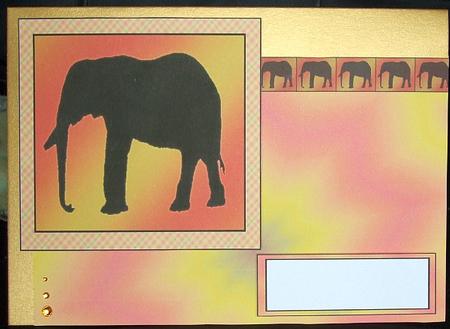 Elephant Silhouette by GWYNETH GEORGE