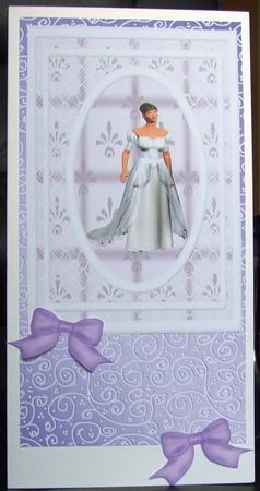 Greetings, Lace and Pearls Matching Backing Paper by GWYNETH GEORGE