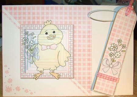 Little Chick Quick Card with Pyramage by GWYNETH GEORGE